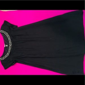 DKNY black satin dress. Size 2
